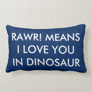 Personalized Dinosaur Lumbar Pillow Dino Decor