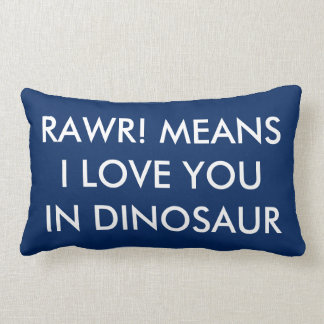Personalized Dinosaur Lumbar Pillow Dino Decor