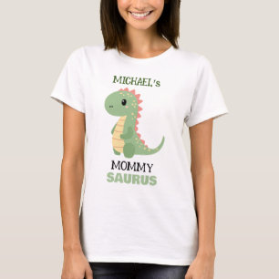 Personalized Dinosaur "Mommy Saurus" Birthday T-Shirt