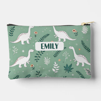 Personalized Dinosaur Name Pencil Case Accessory Pouch
