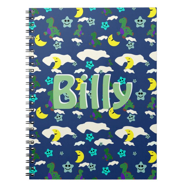 Personalized Dinosaur  Notebook (Front)