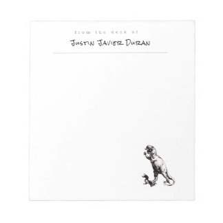 Personalized Dinosaur Notepad