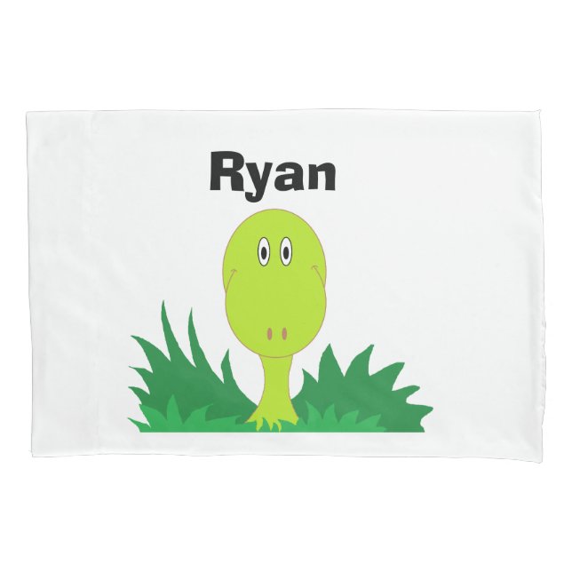Personalized Dinosaur Pillowcase (Front)