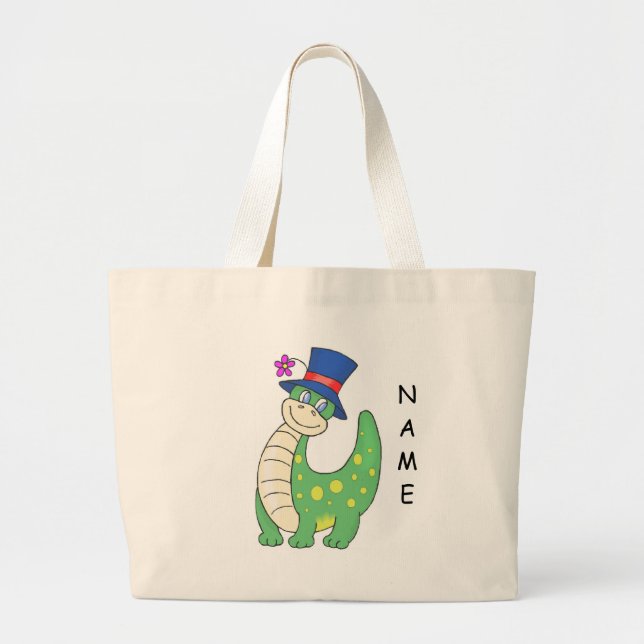 Personalized Dinosaur Tote (Front)