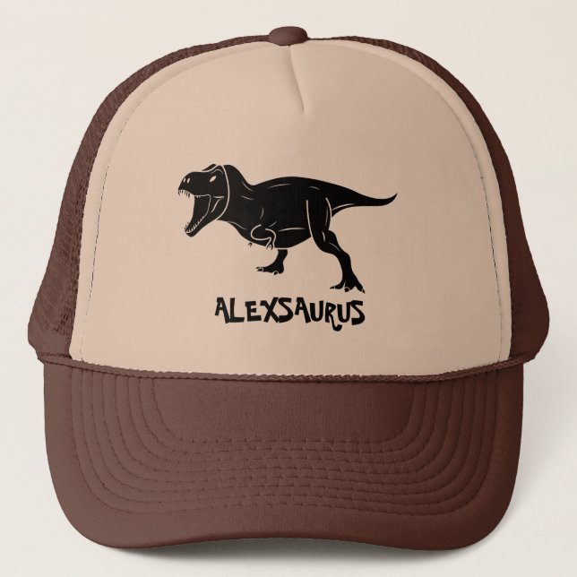 Personalized Dinosaur  Trucker Hat (Front)