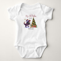Personalized Dinosaur Xmas Babies First Christmas