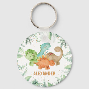 Personalized Dinosaurs Jurasic Wild One Keychain