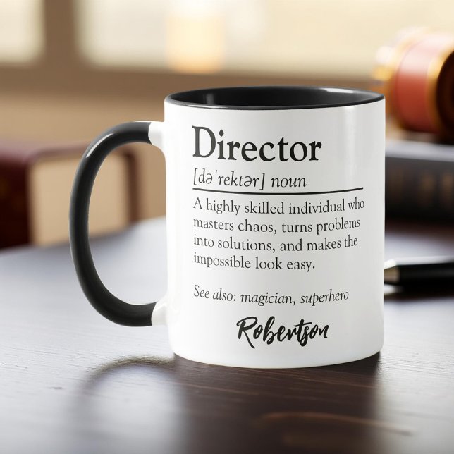 Personalized Director Definition Appreciation Mug (Creator Uploaded)