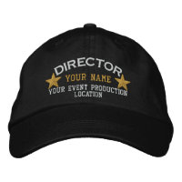 Personalized DIRECTOR Stars Cap Embroidery