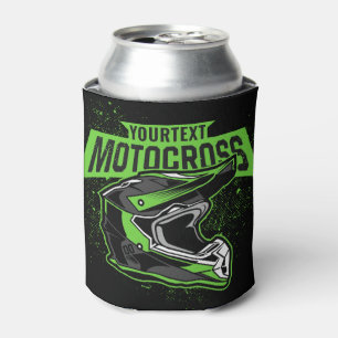 Personalized Dirt Bike Motocross Racing Helmet Can Cooler