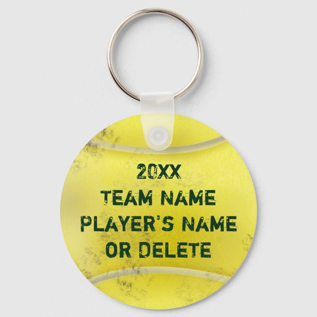 Personalized Dirty Old Tennis Ball Keychains CHEAP (Front)