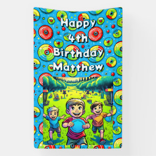 Personalized Disc Golf Boy's Birthday   Banner