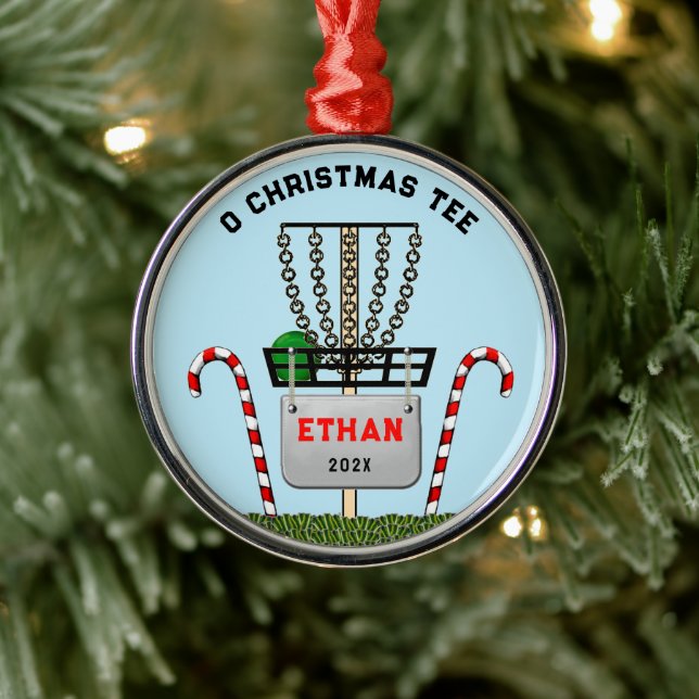 Personalized Disc Golf Collectable 2022 Metal Ornament (Tree)