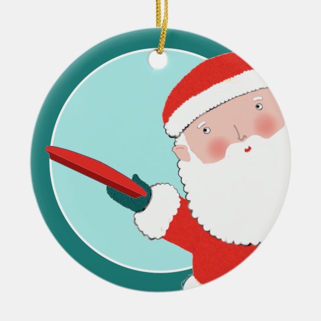 personalized disc golf collectable ceramic ornamen ornament (Front)