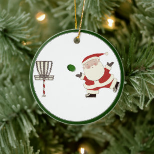 Personalized Disc Golf Collectable Ceramic Ornament