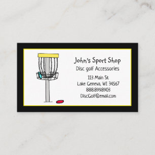 Personalized Disc Golf Shop Business    Business Card