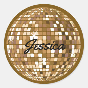 Personalized Disco Ball Stickers