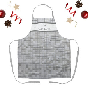 Personalized Disco-Themed Apron with Monogram
