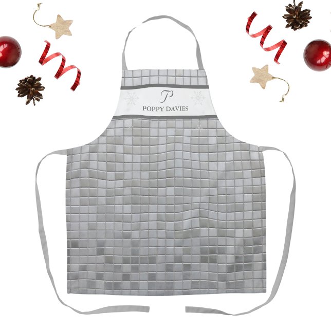Personalized Disco-Themed Apron with Monogram (Personalized Disco-Themed Apron with Monogram)