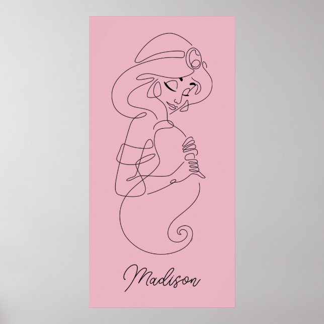 Personalized Disney Cinderella Castle Reflection Poster (Front)