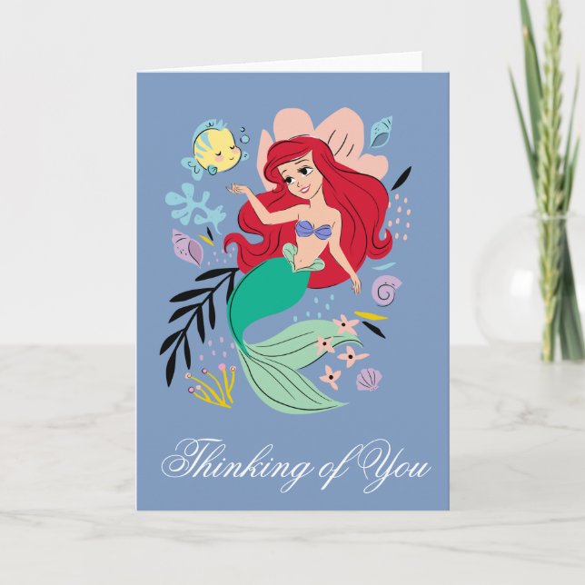 Personalized Disney Princess | Ariel & the Ocean Card (Front)