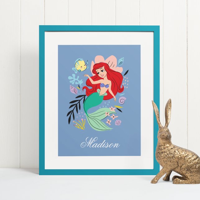 Personalized Disney Princess | Ariel & the Ocean Poster (Creator Uploaded)