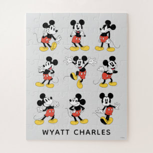 Personalized Disney's Mickey Mouse Emotions Jigsaw Puzzle