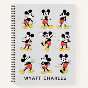 Personalized Disney's Mickey Mouse Emotions Sketch Notebook