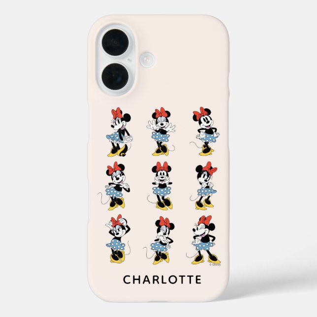 Personalized Disney's Minnie Mouse Emotions Case-Mate iPhone Case (Back)