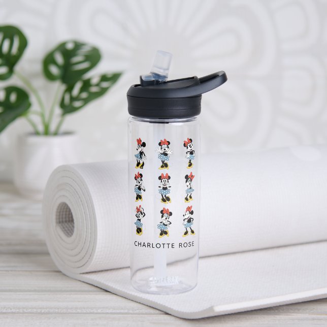 Personalized Disney's Minnie Mouse Emotions Water Bottle (Yoga)