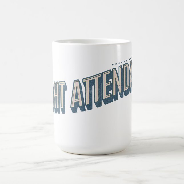 Personalized Distressed Flight Attendant Mug (Center)