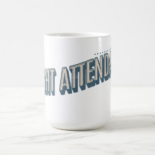 Personalized Distressed Flight Attendant Mug