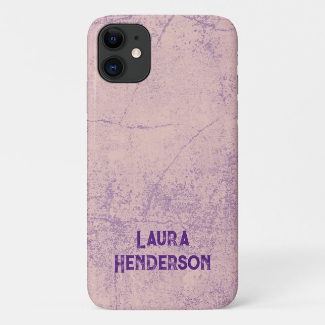Personalized Distressed Grunge Style Phone Case (Back)