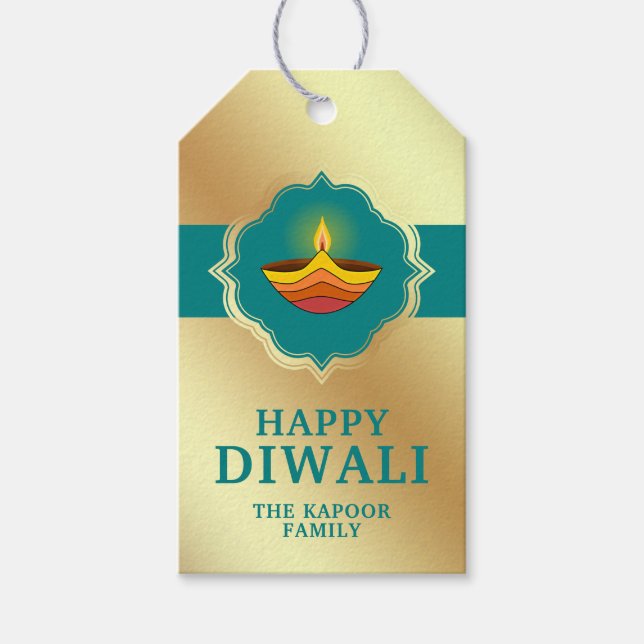 Personalized Diwali Gift Tags (Front)