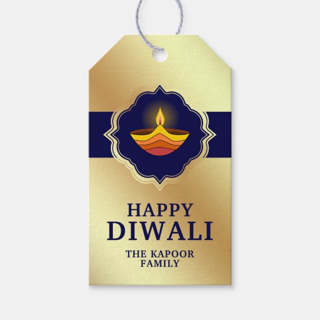 Personalized Diwali Gift Tags (Front)