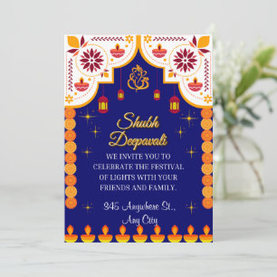  Personalized Diwali Invitation  Card