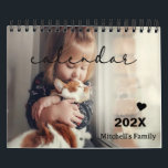 Personalized DIY Gift Idea | Custom Photo Pet Calendar<br><div class="desc">Custom Pet Photo Calendar | Create Your Own Personalized Design</div>