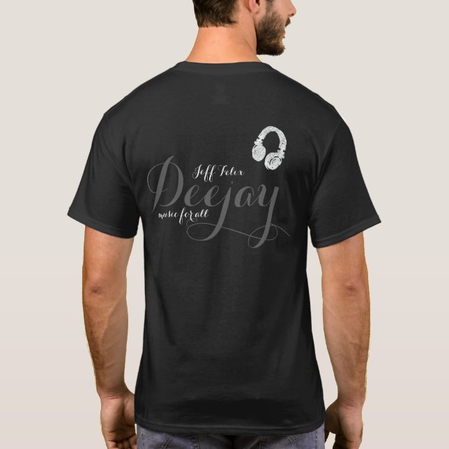 personalized DJ music for all T-Shirt (Back)