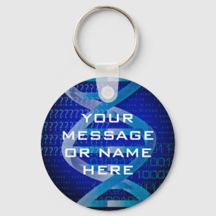 Personalized DNA Medical Science Keychain
