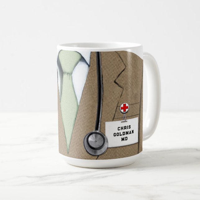 Personalized Doctor Coffee Mug (Front Right)