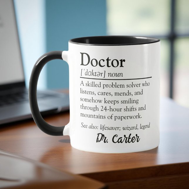 Personalized Doctor Definition Appreciation Mug (Creator Uploaded)