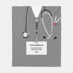 Personalized Doctor Fleece Blanket