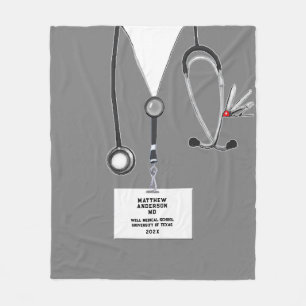 Personalized Doctor Fleece Blanket