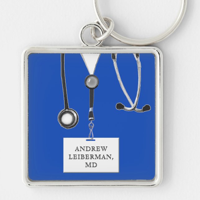 Personalized Doctor Gift Keychain (Front)