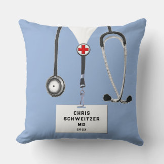 Personalized Doctor Gift Throw Pillow