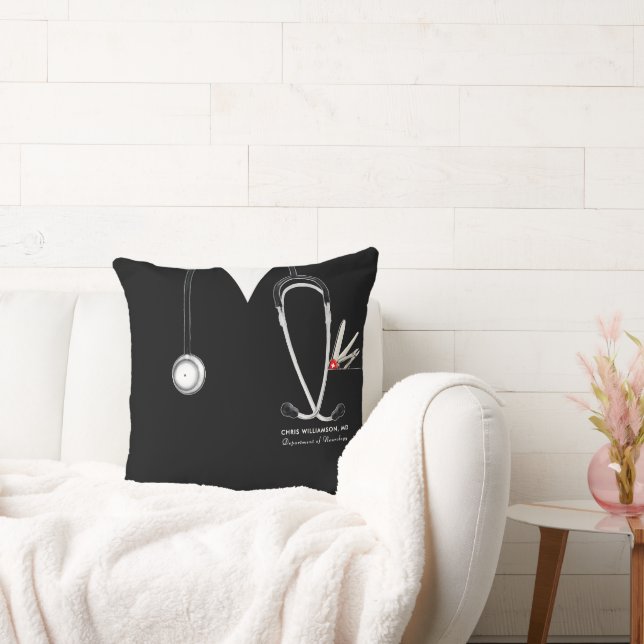 Personalized Doctor Gift Throw Pillow (Couch)