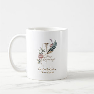 Personalized Doctor Graduation New Beginnings Coffee Mug