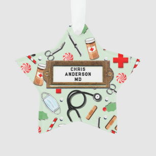 Personalized Doctor Holiday Gift Ornament