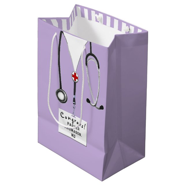 Personalized Doctor Medium Gift Bag (Front Angled)