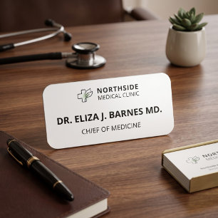 Personalized Doctor Name & Credentials Magnetic Tag